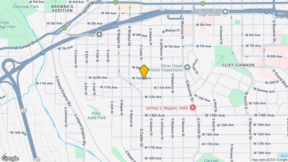 1005 S Cedar St Map and Location Details