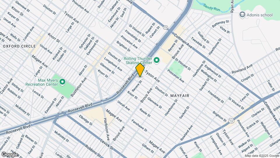 6908 Revere St Map and Location Details
