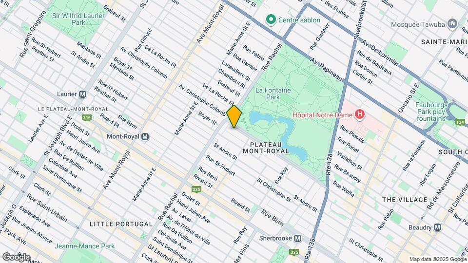 4146 Du Parc-Lafontaine Av Map and Location Details