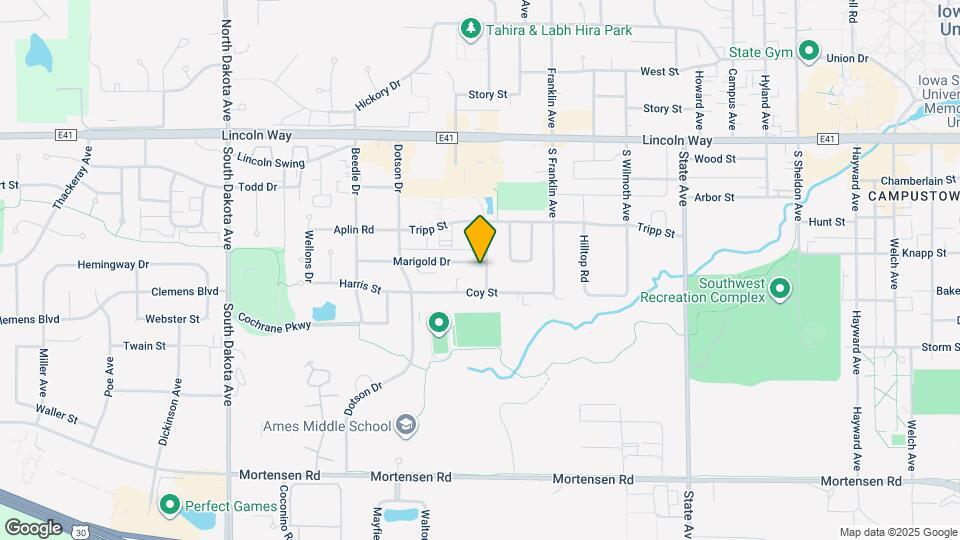 411 Sunflower Dr Map and Location Details