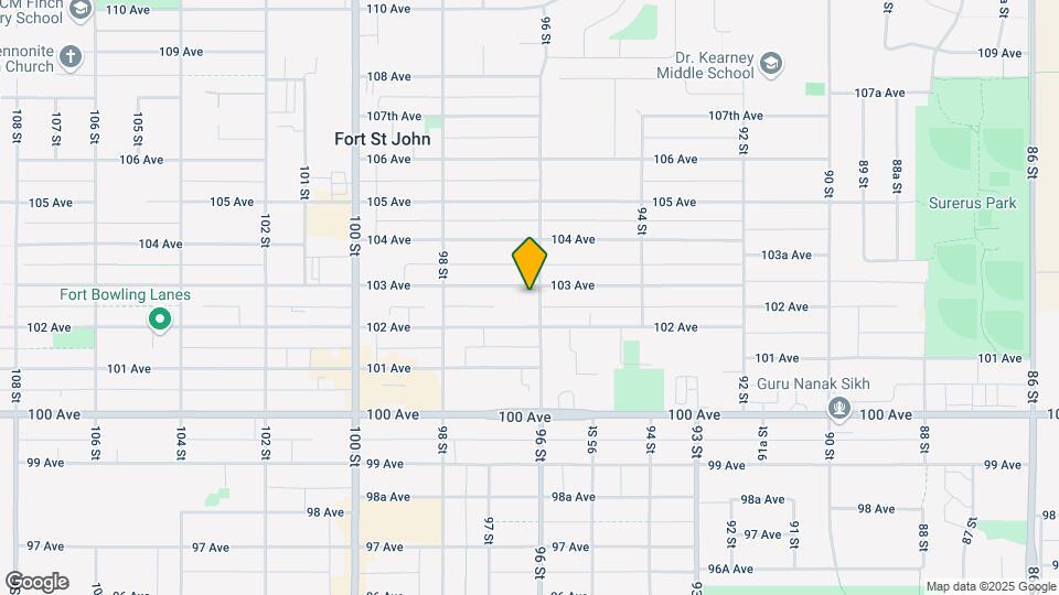 9607-9103 103 Ave Map and Location Details