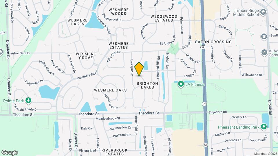 1805 Pebble Beach Dr Map and Location Details