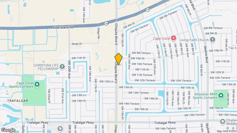 1021 Chiquita Blvd S Map and Location Details