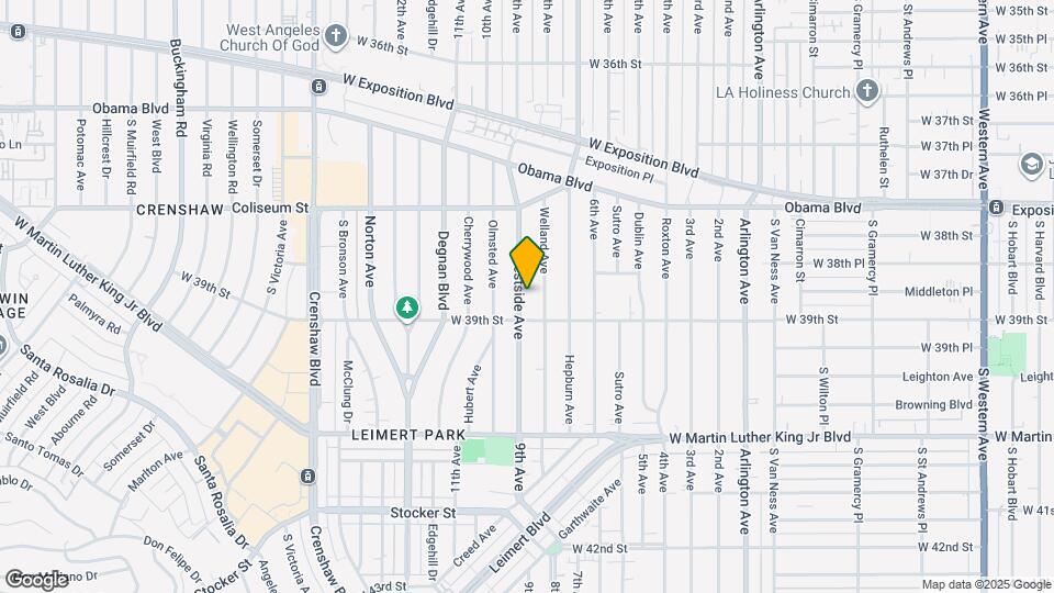 3866 Westside Ave Map and Location Details