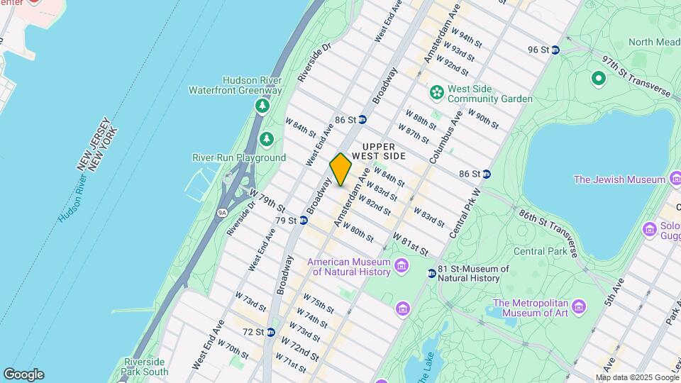 208 W 82nd St Map and Location Details