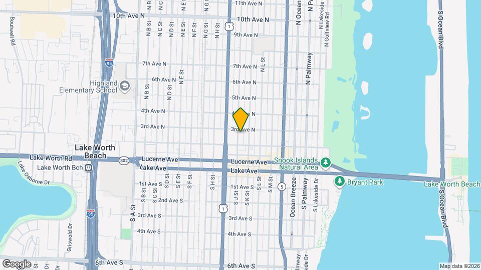 222 N J St, Unit #1 Mapa y Detalles de la Ubicación