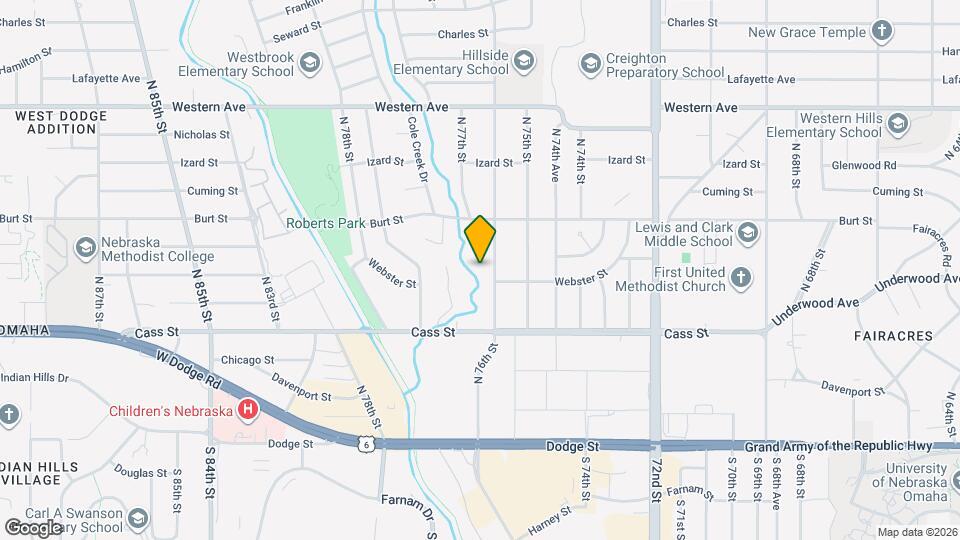 708 N 76th St Map and Location Details