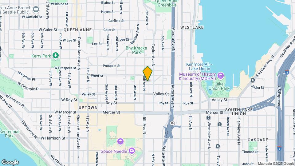 500 Aloha St Map and Location Details
