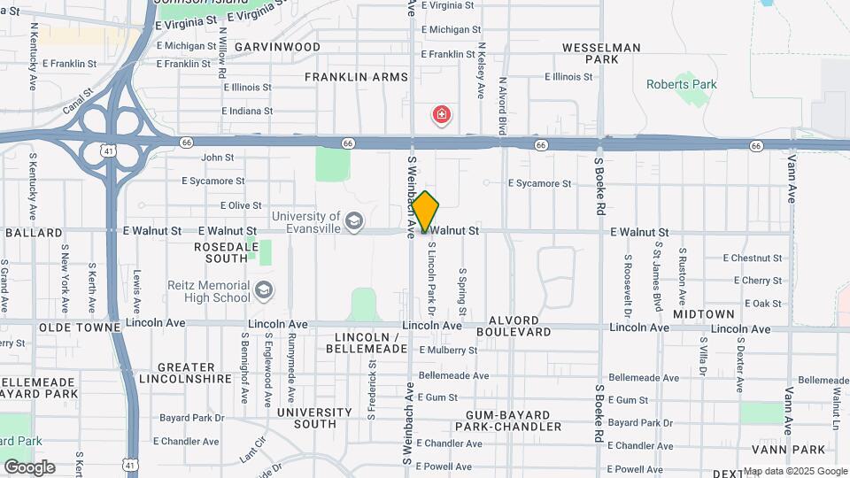 407 S Lincoln Park Dr Map and Location Details