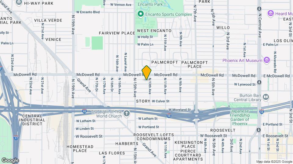 1310 W Lynwood St Map and Location Details