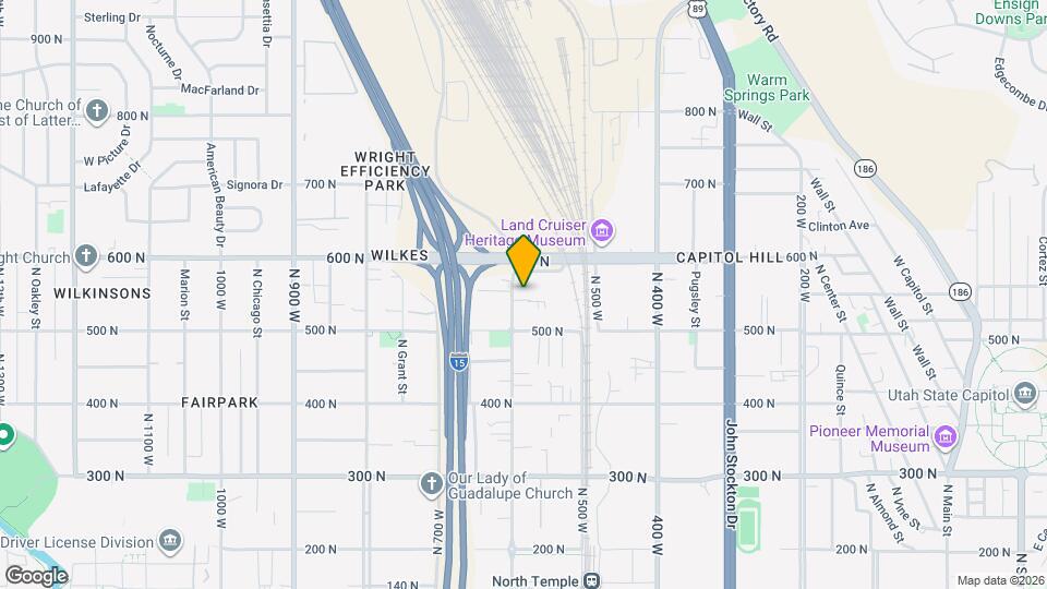 536 N 600 W Map and Location Details