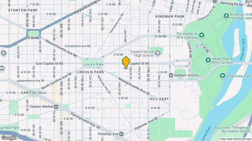 1418 A St SE Map and Location Details