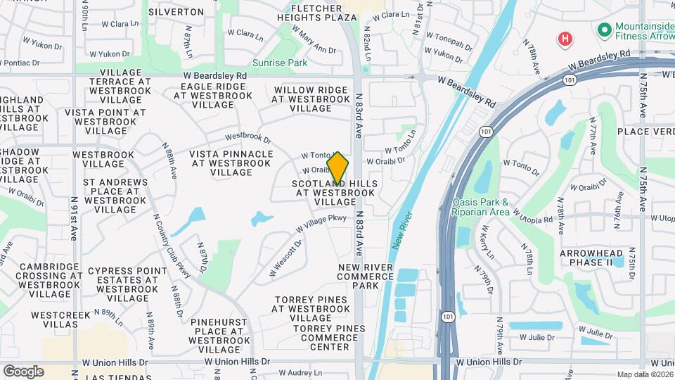 19511 N 83rd Ln Map and Location Details
