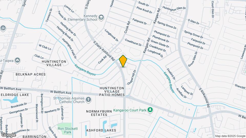 12623 S Dairy Ashford Rd Map and Location Details