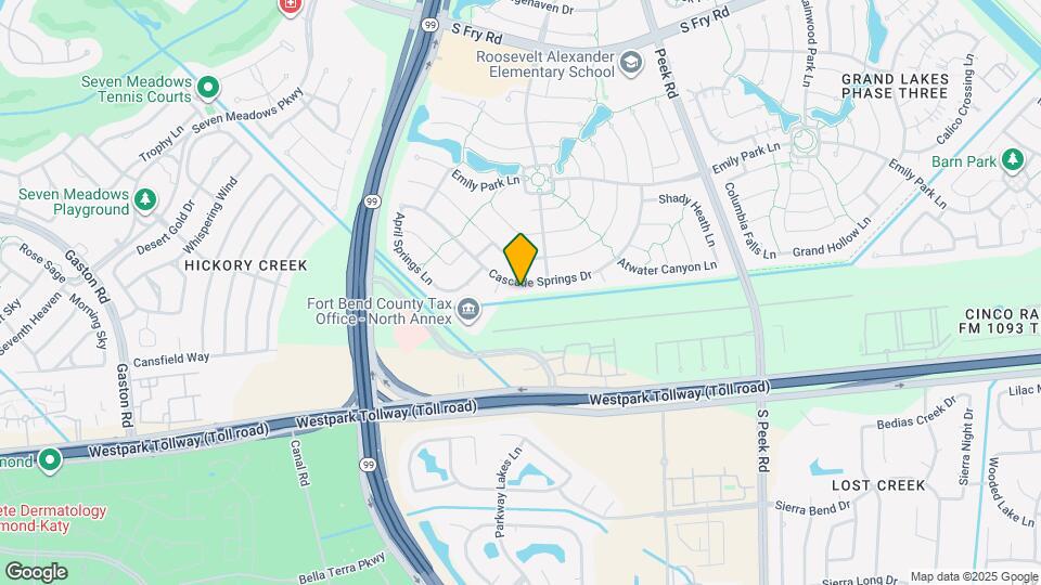 22523 Cascade Springs Dr Map and Location Details