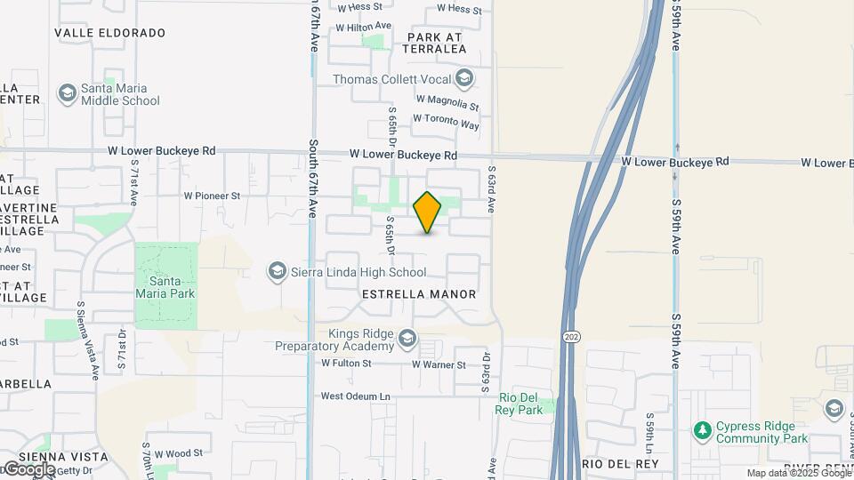 6431 W Crown King Rd Map and Location Details