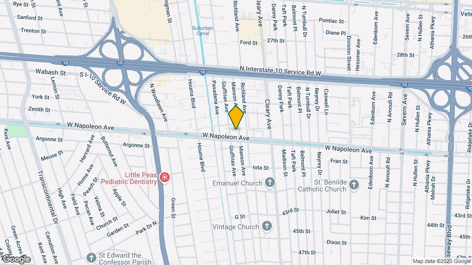 2108 Manson Ave Map and Location Details