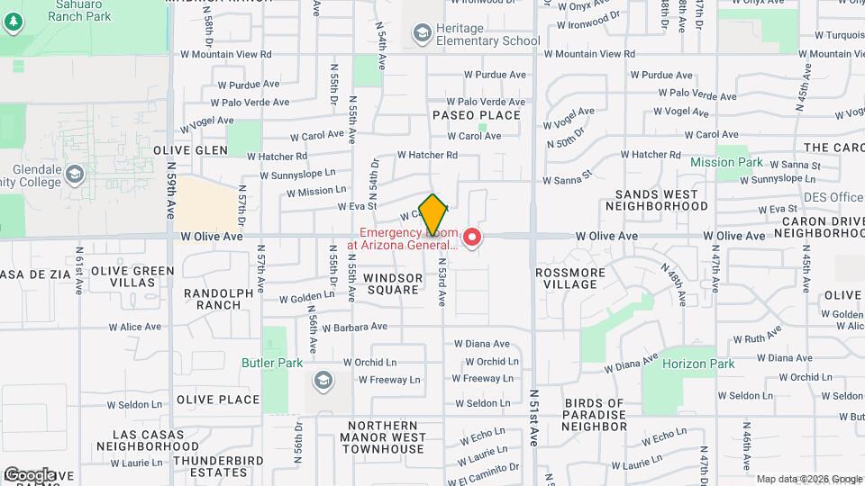 5302 W Puget Ave Map and Location Details