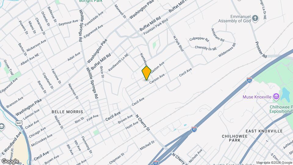 2725 Carson Ave Map and Location Details