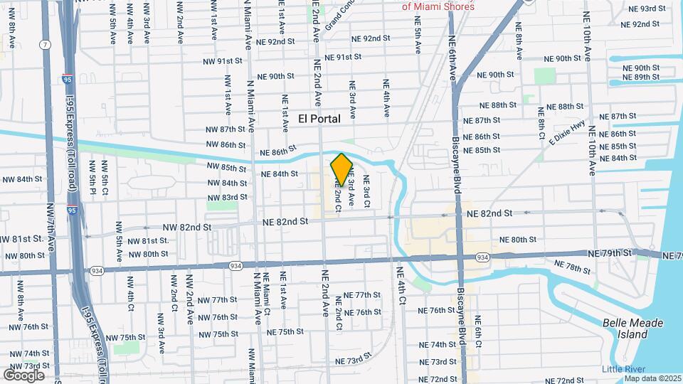8281 NE 2nd Ct Map and Location Details