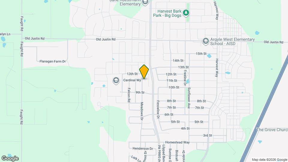 936 Meadows Dr Map and Location Details