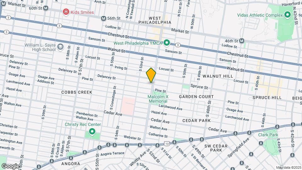 316 S 52nd St Map and Location Details