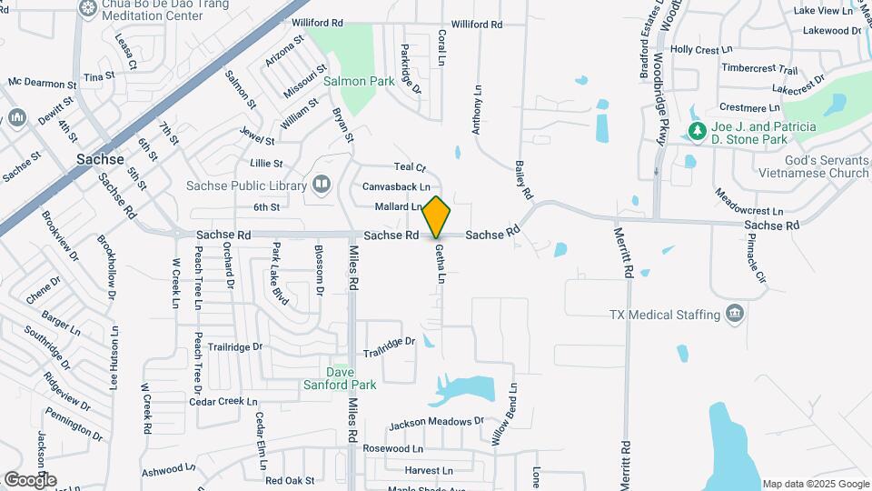 4608 Sachse Rd Map and Location Details