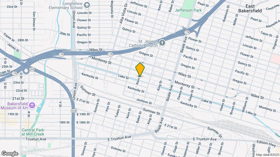 1105 Kern St Map and Location Details
