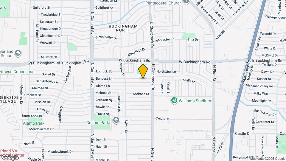 822 Bandera Ln Map and Location Details