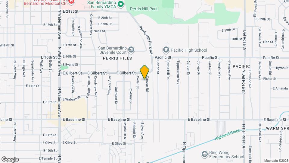 1410 Canyon Rd Map and Location Details