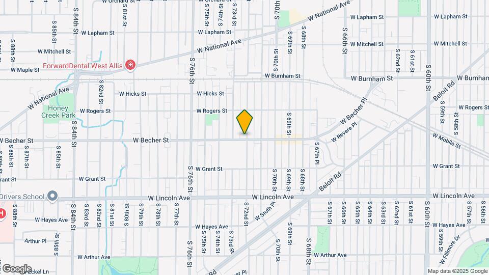 7202 W Becher St Mapa y Detalles de la Ubicación