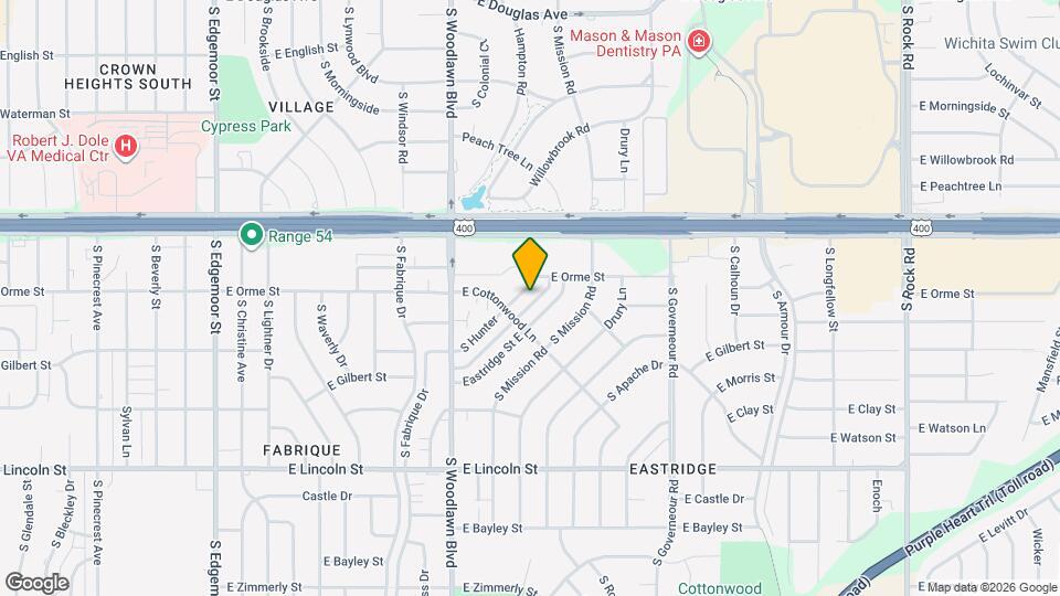 614 S Hunter Map and Location Details