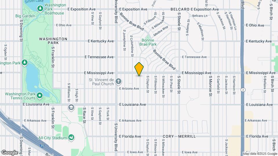 1131 S Elizabeth St Mapa y Detalles de la Ubicación