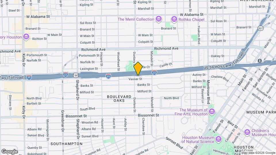 1652 Vassar St Map and Location Details