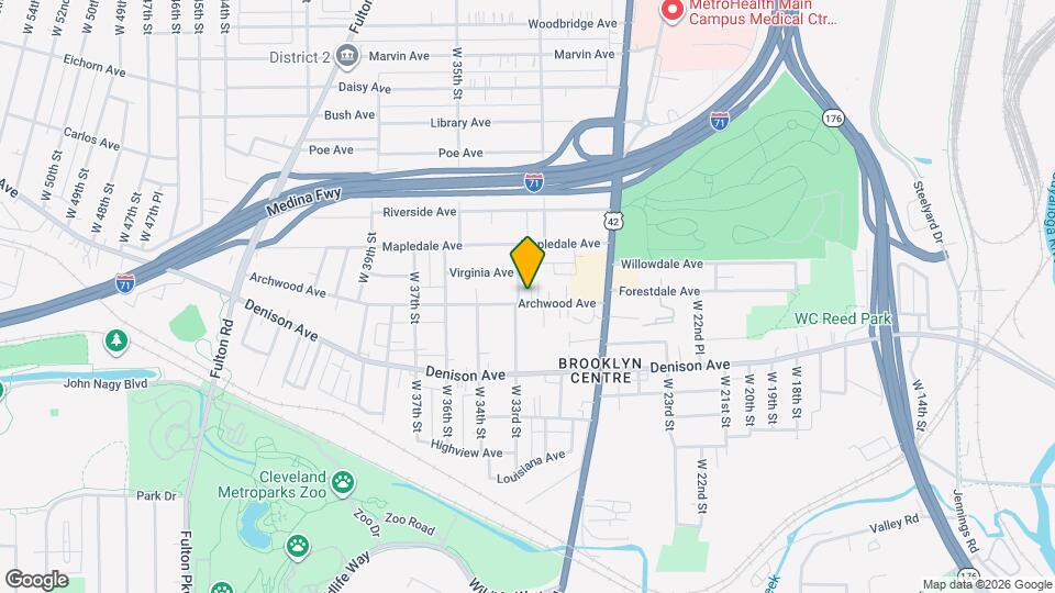 3204 Archwood Ave, Unit Up Mapa y Detalles de la Ubicación