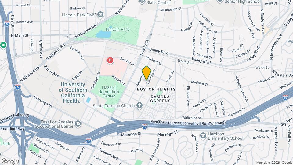 1529 Tremont St Map and Location Details