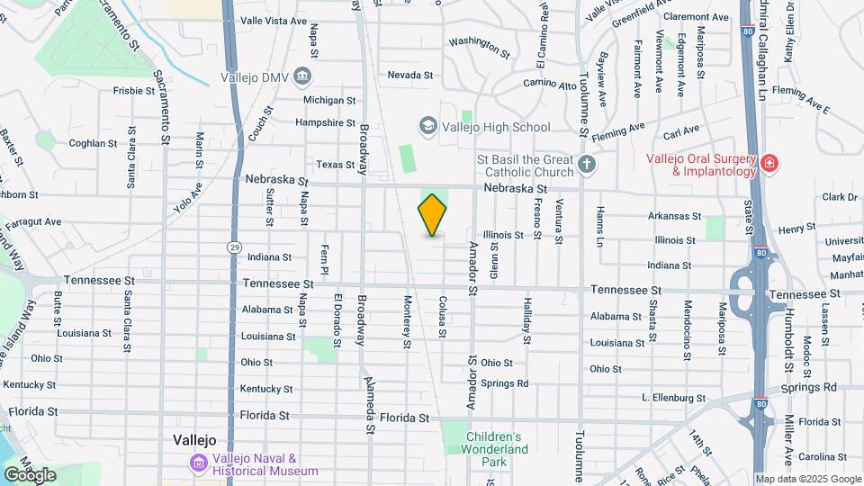 1311 Colusa St Map and Location Details