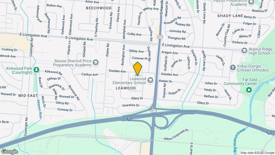1638 Clyde Pl Map and Location Details