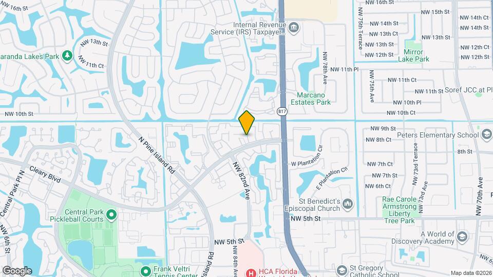 835 NW 81st Way Map and Location Details