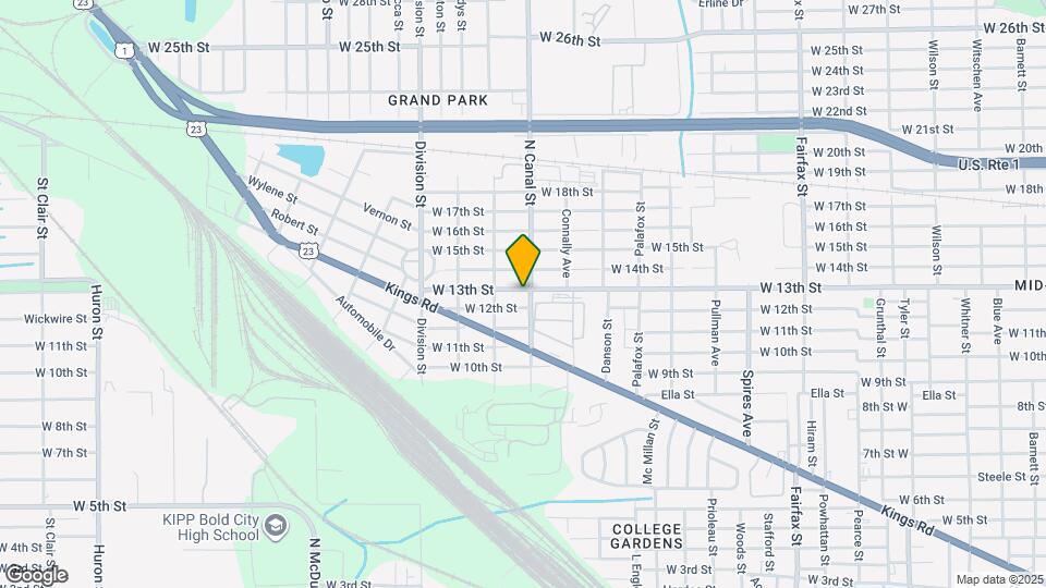 2208 W 13th St Map and Location Details