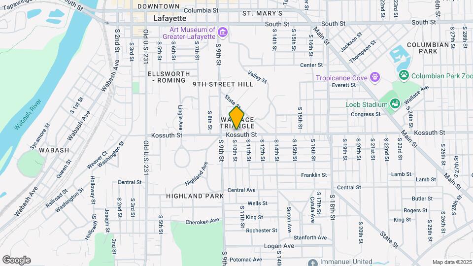 625-627 S 10th St Map and Location Details