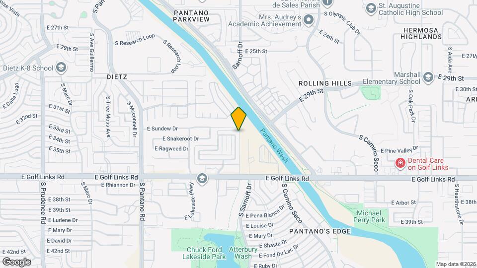 2301 S Saddleback Ave Map and Location Details