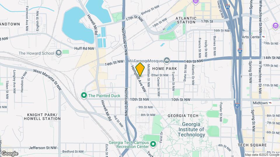 1073 Hemphill Ave NW Map and Location Details