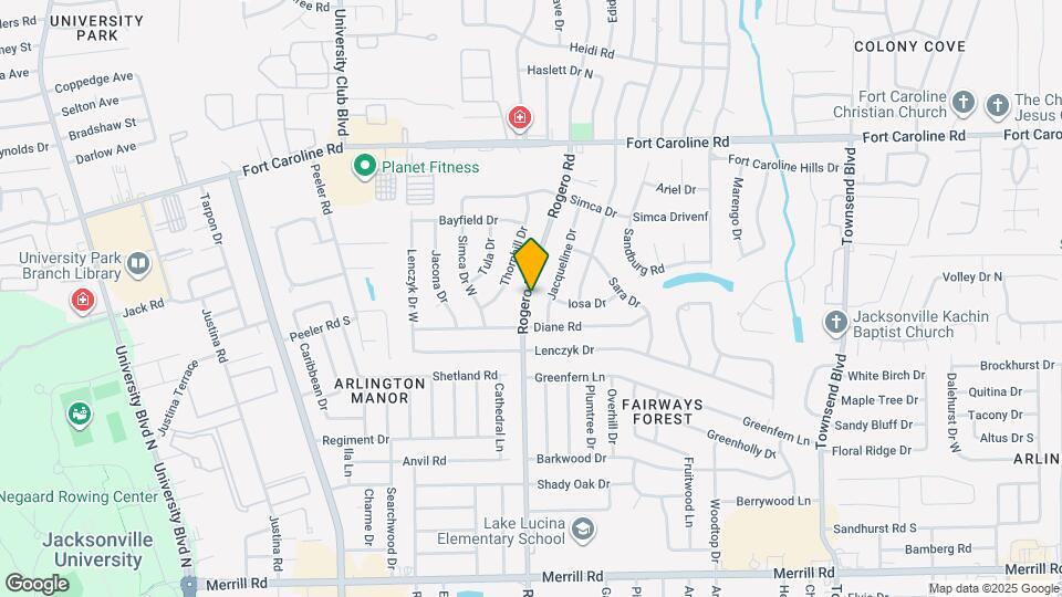 3403 Rogero Rd Map and Location Details