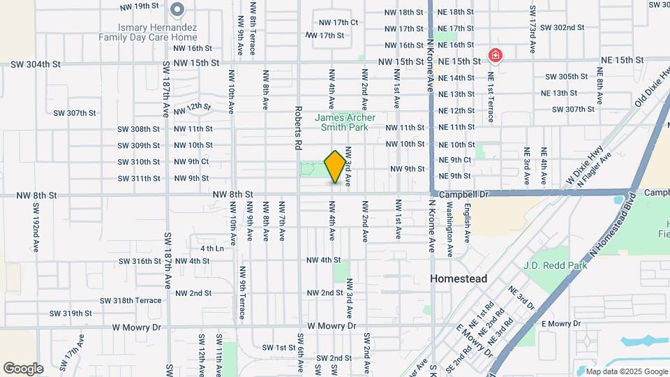 305 NW 8th St Map and Location Details