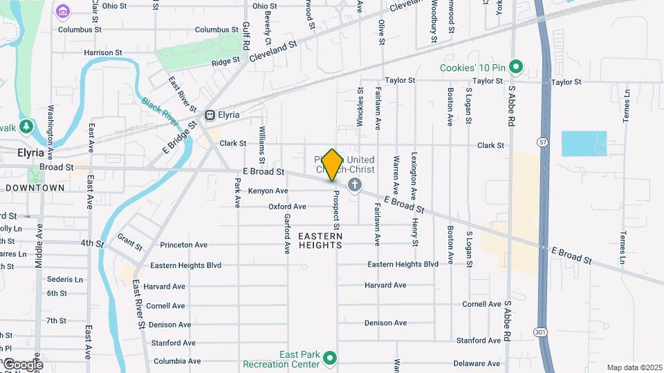 461 E Broad St Map and Location Details