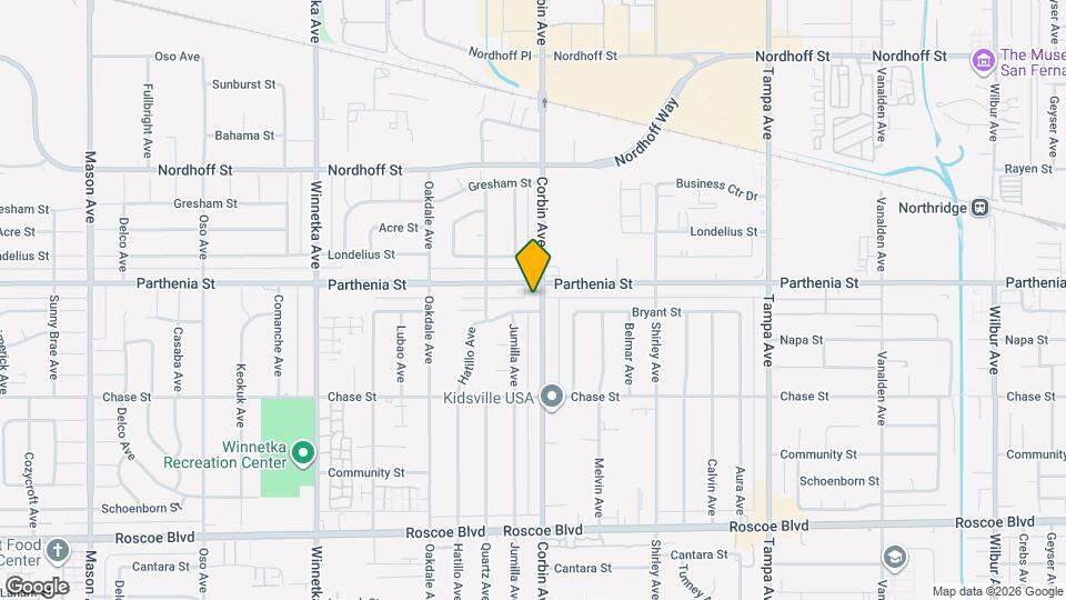 8647 Corbin Ave Map and Location Details