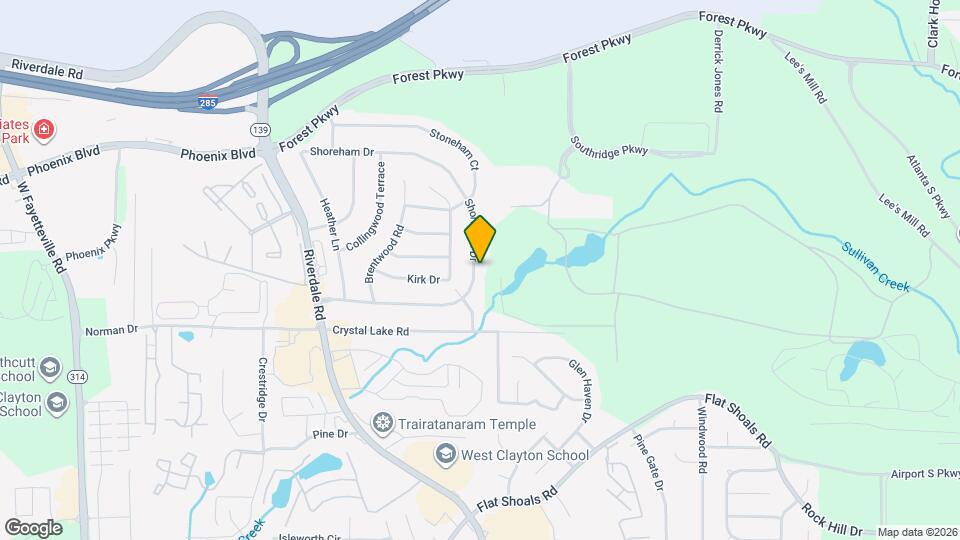 1201 Shoreham Dr Map and Location Details