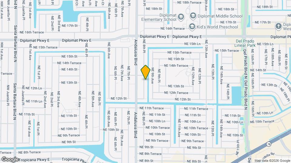 1309-1311 NE 8th Pl Map and Location Details