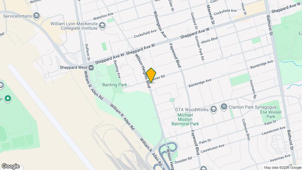 477 Wilson Heights Blvd, Unit SI ID1597518P Map and Location Details